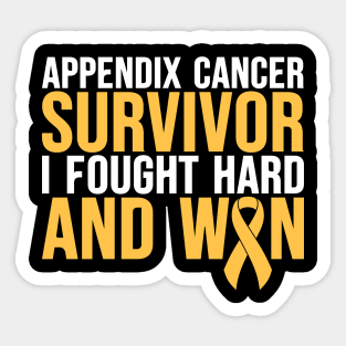 Appendix Cancer Survivor Appendix Cancer Awareness Sticker